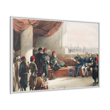Interview with The Viceroy of Egypt at His palace at Alexandria illustration by David Roberts (1796–1864)