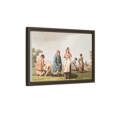 Illustration of riding the stang from The Costume of Yorkshire (1814) by George Walker