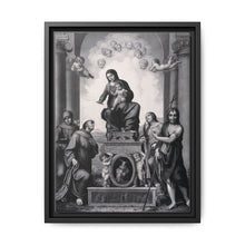 Saint Mary (the Blessed Virgin) with the Christ Child and Saint Antony of Padua, Saint Francis of Assisi, Saint Catherine of Alexandria, Saint John the Baptist and angels. - NOMADEN ART GALLERY