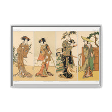 Kabuki actors, Japanese man painting by G.A. Audsley-Japanese illustration from our own original 1884 edition of The Ornamental Arts Of Japan. - NOMADEN ART GALLERY