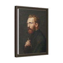 Framed Matte Canvas Wall Art - Vintage Portrait of Artist - NOMADEN ART GALLERY