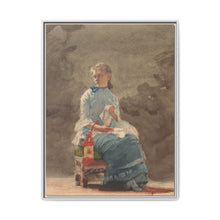 Young Woman Sewing (1876) by Winslow Homer - NOMADEN ART GALLERY