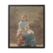 Young Woman Sewing (1876) by Winslow Homer - NOMADEN ART GALLERY