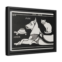 Akbar the tortoise, Max the dog and Puss the cat (1916 ) by Julie de Graag