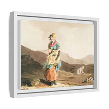 Illustration of the cranberry girl from The Costume of Yorkshire (1814) by George Walker