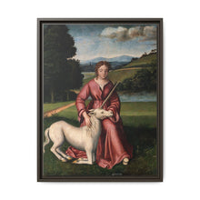 A virgin and a unicorn; representing chastity - NOMADEN ART GALLERY