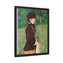 Mujer joven en un jardín (Jeune femme dans un jardin), (1879) de Édouard Manet