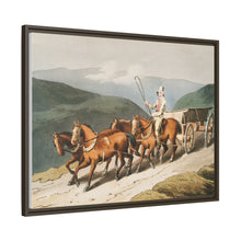 Illustration of the east riding or wolds waggon from The Costume of Yorkshire (1814) by George Walker