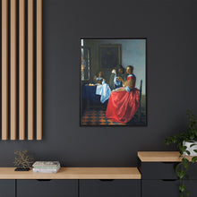 La joven con copa de vino de Johannes Vermeer (ca. 1658-1662)
