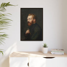 Framed Matte Canvas Wall Art - Vintage Portrait of Artist - NOMADEN ART GALLERY