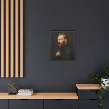 Framed Matte Canvas Wall Art - Vintage Portrait of Artist - NOMADEN ART GALLERY