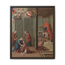 The Visitation and the Birth of Saint John the Baptist (La visitación y el nacimiento de san Juan Bautista) by Nicolás Enríquez - NOMADEN ART GALLERY