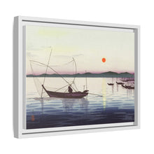 Boats and setting sun (1900 - 1936) by Ohara Koson