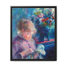 Young Woman Sewing (1879) by Pierre-Auguste Renoir. - NOMADEN ART GALLERY