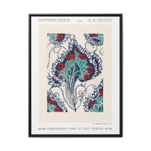 Botanical pochoir pattern in Art Nouveau oriental style - NOMADEN ART GALLERY