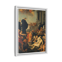 Saint Francis Xavier preaching and healing. Oil painting after Peter Paul Rubens.