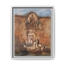 Monks Buying Fish before the Portal of the Madonna della Misericordia (1855) by Ludwig Johann Passini - NOMADEN ART GALLERY