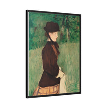 Mujer joven en un jardín (Jeune femme dans un jardin), (1879) de Édouard Manet