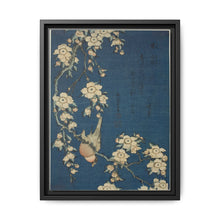 Hokusai's Bullfinch and weeping cherry blossoms. Original from The Art Institute of Chicago. - NOMADEN ART GALLERY