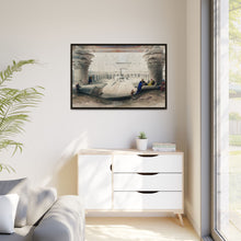 Ancient Egypt Art Print: Edfou Temple Portico View by David Roberts - Wall Art Canvas Print