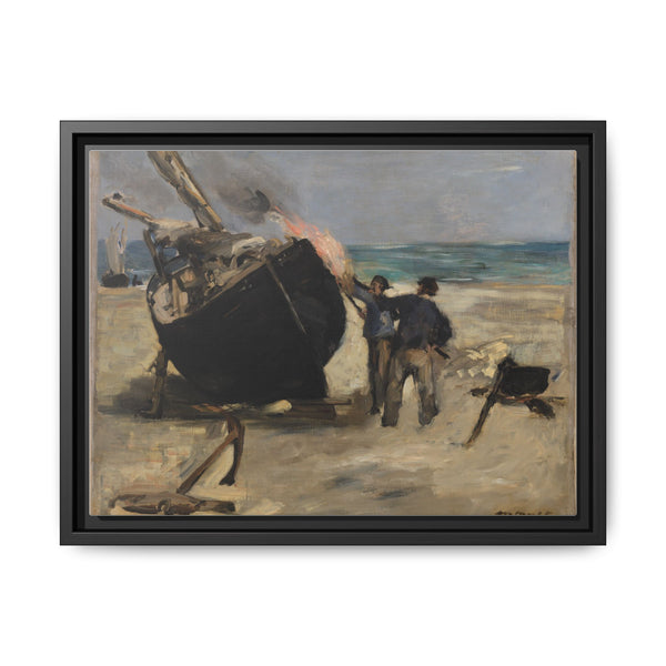 Tarring the Boat (Le Bateau goudronné) by Édouard Manet - NOMADEN ART GALLERY