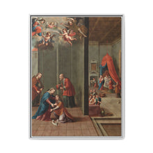 The Visitation and the Birth of Saint John the Baptist (La visitación y el nacimiento de san Juan Bautista) by Nicolás Enríquez - NOMADEN ART GALLERY