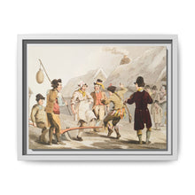 Illustration of the fool plough from The Costume of Yorkshire (1814) by George Walker - NOMADEN ART GALLERY