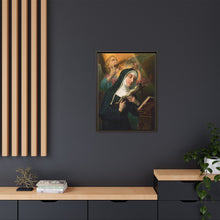 Female Saint Holding Crucifix with Crown of Thorns