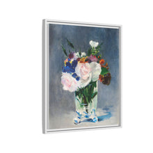 Flores en un jarrón de cristal (c.1882) de Edouard Manet.