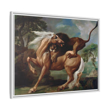A Lion Attacking a Horse (1762) by George Stubbs.