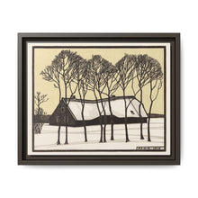 Farm in the snow (1918) by Julie de Graag - NOMADEN ART GALLERY