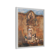 Monks Buying Fish before the Portal of the Madonna della Misericordia (1855) by Ludwig Johann Passini