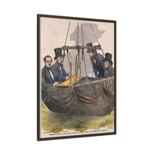 Four men in the basket of a balloon by Mayall.