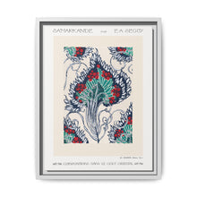 Botanical pochoir pattern in Art Nouveau oriental style - NOMADEN ART GALLERY