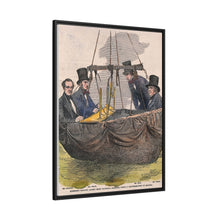 Four men in the basket of a balloon by Mayall.