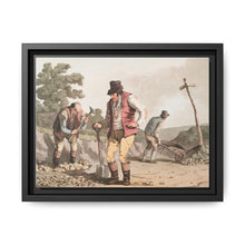 Illustration of stone breakers on the road from The Costume of Yorkshire (1814) by George Walker - NOMADEN ART GALLERY