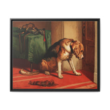 Suspense (1877) by sir Edwin Landseer, a Victorian bloodhound mastiff waiting. - NOMADEN ART GALLERY