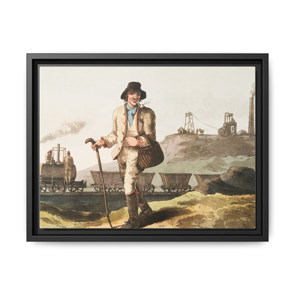 Illustration of the collier from The Costume of Yorkshire (1814) by George Walker - NOMADEN ART GALLERY