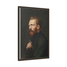 Framed Matte Canvas Wall Art - Vintage Portrait of Artist - NOMADEN ART GALLERY