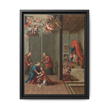 The Visitation and the Birth of Saint John the Baptist (La visitación y el nacimiento de san Juan Bautista) by Nicolás Enríquez - NOMADEN ART GALLERY