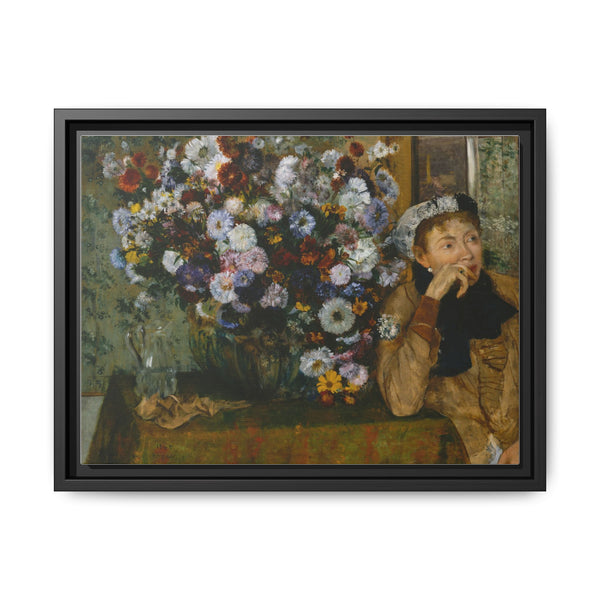 Edgar Degas's A Woman Seated beside a Vase of Flowers (Madame Paul Valpinçon?) - NOMADEN ART GALLERY