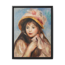 Girl with Pink Bonnet (Jeune fille au chapeau rose) (1894) by Pierre-Auguste Renoir - NOMADEN ART GALLERY