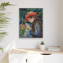 Marie-Thérèse Durand-Ruel cosiendo (1882) de Pierre Auguste Renoir 