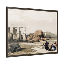 Fragment of the Great Colossi at the Memnonium Thebes illustration by David Roberts (1796–1864)