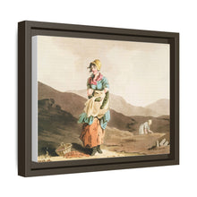 Illustration of the cranberry girl from The Costume of Yorkshire (1814) by George Walker