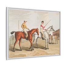 Illustration of jockies from The Costume of Yorkshire (1814) by George Walker