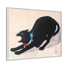 Black Cat Hissing 20th century print in high resolution by Hiroaki Takahashi