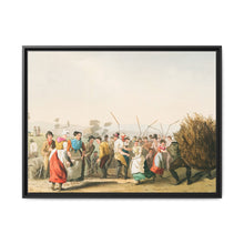 Illustration of rape threshing from The Costume of Yorkshire (1814) by George Walker - NOMADEN ART GALLERY