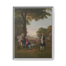 Arthur Holdsworth Conversing with Thomas Taylor and Captain Stancombe by the River Dart (1757) by Arthur Devis - NOMADEN ART GALLERY