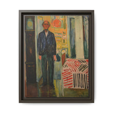 Self-Portrait Between the Clock and the Bed (1940-1943) by Edvard Munch - NOMADEN ART GALLERY